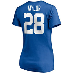 Jonathan Taylor Indianapolis Colts Women's Player Icon Name & Number V-Neck T-Shirt Royal | Fanatics