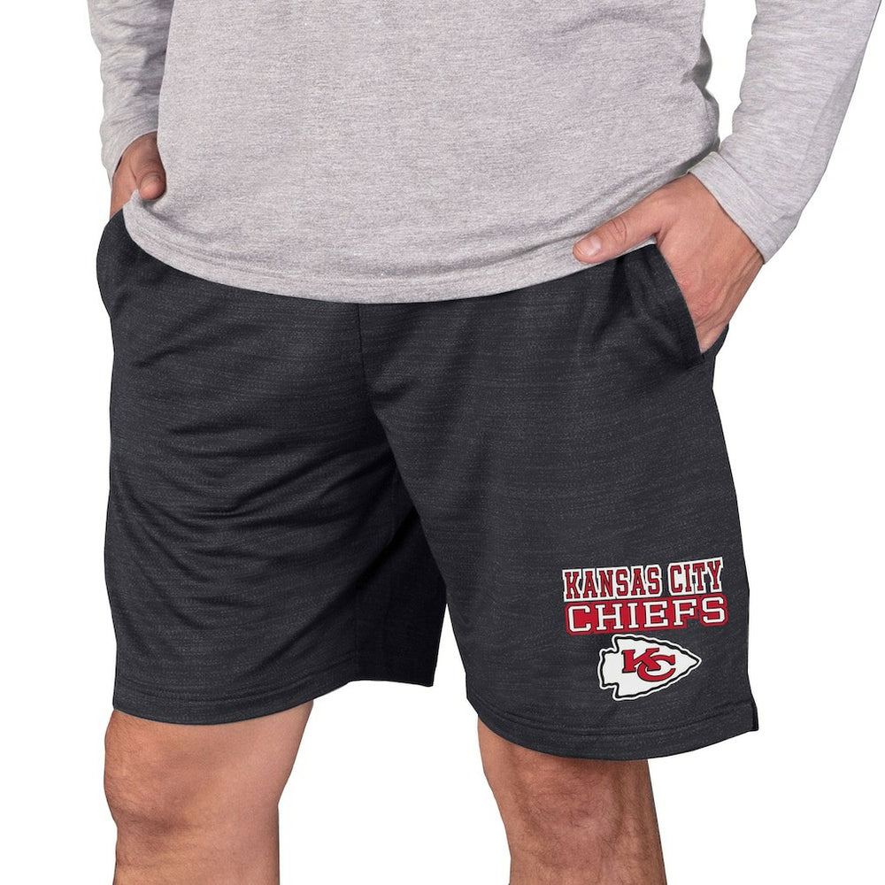Kansas City Chiefs Concepts Sport Bullseye Knit Jam Shorts Charcoal | NFL