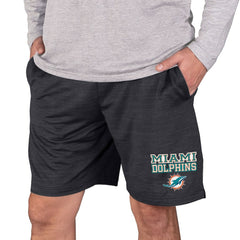 Miami Dolphins Concepts Sport Bullseye Knit Jam Shorts Charcoal | NFL