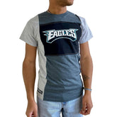 Philadelphia Eagles Refried Apparel Sustainable Split T-Shirt Heather Charcoal | NFL