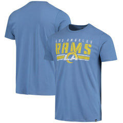 Los Angeles Rams '47 Stripe Thru Franklin T-Shirt Heathered Royal | 47 brand