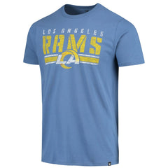 Los Angeles Rams '47 Stripe Thru Franklin T-Shirt Heathered Royal | 47 brand
