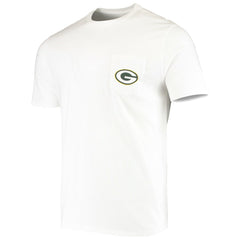 Green Bay Packers Vineyard Vines Big & Tall Helmet T-Shirt White | NFL