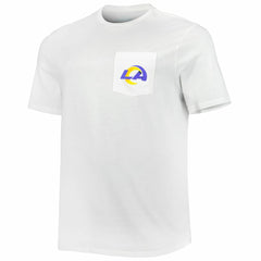 Los Angeles Rams Vineyard Vines Big & Tall Helmet T-Shirt White | NFL