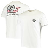 Las Vegas Raiders Vineyard Vines Big & Tall Helmet T-Shirt White | NFL