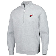 Arizona Cardinals Vineyard Vines Shep Shirt Quarter-Zip Sweatshirt Heather Gray | NFL