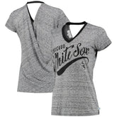 Chicago White Sox Touch Women's Hail Mary V-Neck Back Wrap T-Shirt - MLB
