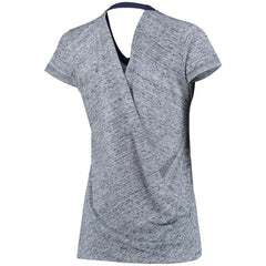 Detroit Tigers Touch Women's Hail Mary V-Neck Back Wrap T-Shirt - MLB