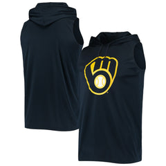 Milwaukee Brewers Stitches Sleeveless Pullover Hoodie - MLB