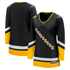 Pittsburgh Penguins Fanatics Women's Alternate Breakaway Jersey - Black - NHL