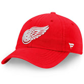 Detroit Red Wings Fanatics Core Primary Logo Adjustable Hat - Red - NHL