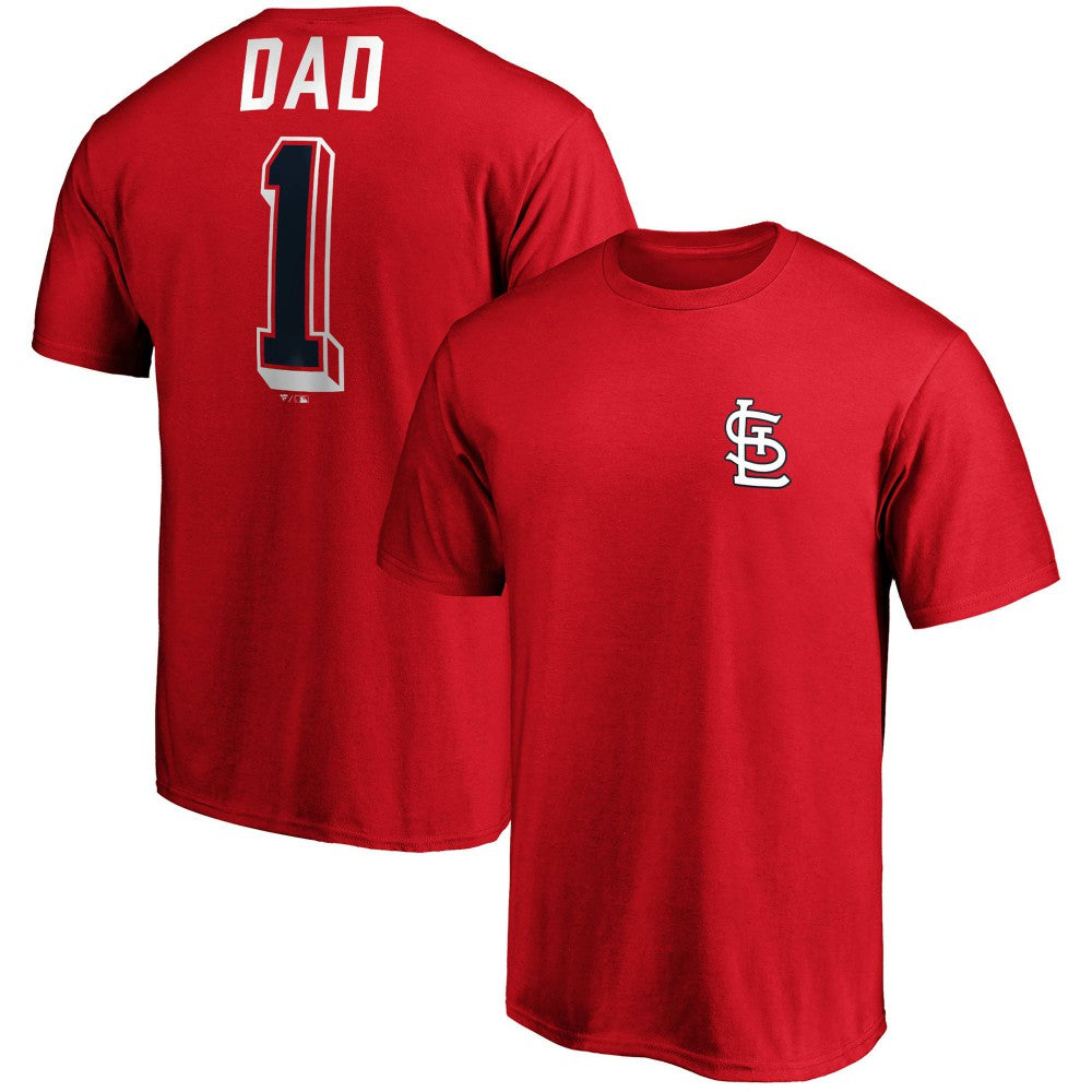 St. Louis Cardinals Fanatics Number One Dad Team T-Shirt - MLB