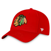 Chicago Blackhawks Fanatics Core Primary Logo Flex Hat - Red - NHL