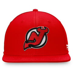 New Jersey Devils Fanatics Primary Logo Snapback Hat - Red - NHL