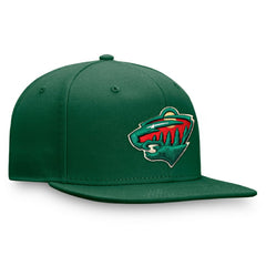 Minnesota Wild Fanatics Primary Logo Snapback Hat - Green - NHL