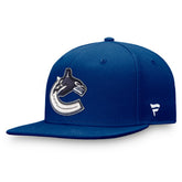 Vancouver Canucks Fanatics Primary Logo Snapback Hat - Blue - NHL