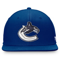 Vancouver Canucks Fanatics Primary Logo Snapback Hat - Blue - NHL