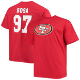 Nick Bosa San Francisco 49ers Big & Tall Player Name & Number T-Shirt Scarlet | Fanatics