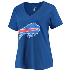 Josh Allen Buffalo Bills Women's Plus Size Name & Number V-Neck T-Shirt Royal | Fanatics