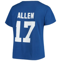Josh Allen Buffalo Bills Women's Plus Size Name & Number V-Neck T-Shirt Royal | Fanatics