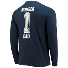 Dallas Cowboys #1 Dad Long Sleeve T-Shirt Navy | Fanatics