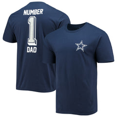 Dallas Cowboys #1 Dad T-Shirt Navy | Fanatics
