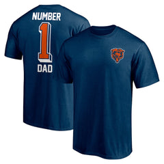 Chicago Bears #1 Dad T-Shirt Navy | Fanatics