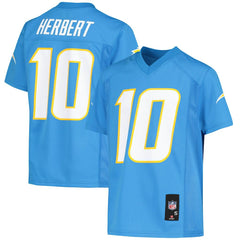Justin Herbert Los Angeles Chargers Youth Replica Player Jersey Powder Blue | NFL