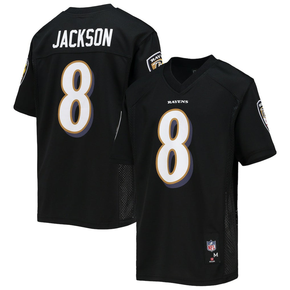 Lamar Jackson Baltimore Ravens Youth Replica Player Jersey Black | NFL