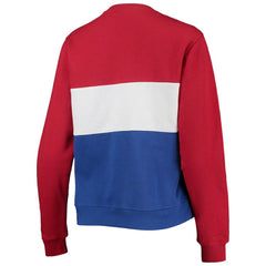 Chicago Cubs Mitchell & Ness Women's Color Block 2.0 Pullover Sweatshirt - MLB