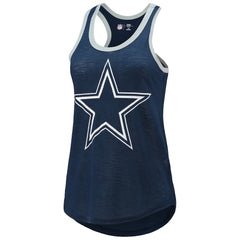 Dallas Cowboys G-III 4Her by Carl Banks Women's Tater Burnout Tank Top Navy | NFL