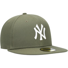 New York Yankees New Era White Logo 59FIFTY Fitted Hat - MLB