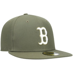 Boston Red Sox New Era White Logo 59FIFTY Fitted Hat - MLB