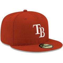 Tampa Bay Rays New Era White Logo 59FIFTY Fitted Hat - MLB