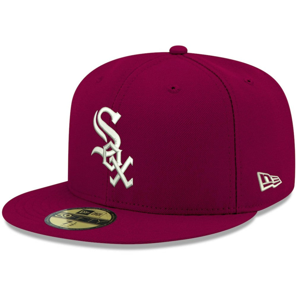 Chicago White Sox New Era White Logo 59FIFTY Fitted Hat - MLB