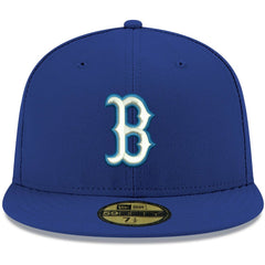 Boston Red Sox New Era White Logo 59FIFTY Fitted Hat - MLB