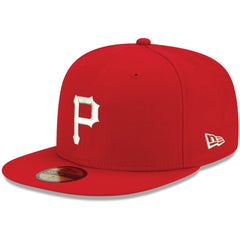 Pittsburgh Pirates New Era White Logo 59FIFTY Fitted Hat - MLB