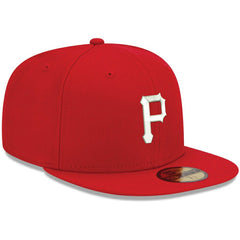 Pittsburgh Pirates New Era White Logo 59FIFTY Fitted Hat - MLB