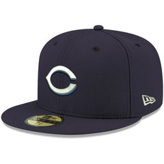 Cincinnati Reds New Era White Logo 59FIFTY Fitted Hat - MLB