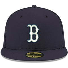 Boston Red Sox New Era White Logo 59FIFTY Fitted Hat - MLB