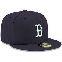Boston Red Sox New Era White Logo 59FIFTY Fitted Hat - MLB