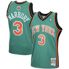 Stephon Marbury New York Knicks 2006/07 Hardwood Classics Swingman Jersey Green - NBA