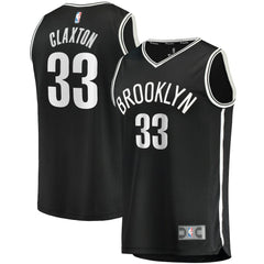 Nicolas Claxton Brooklyn Nets Fast Break Replica Jersey Icon Edition Black - NBA