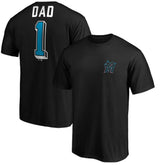 Miami Marlins Number One Dad T-Shirt - MLB