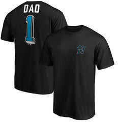 Miami Marlins Number One Dad T-Shirt - MLB