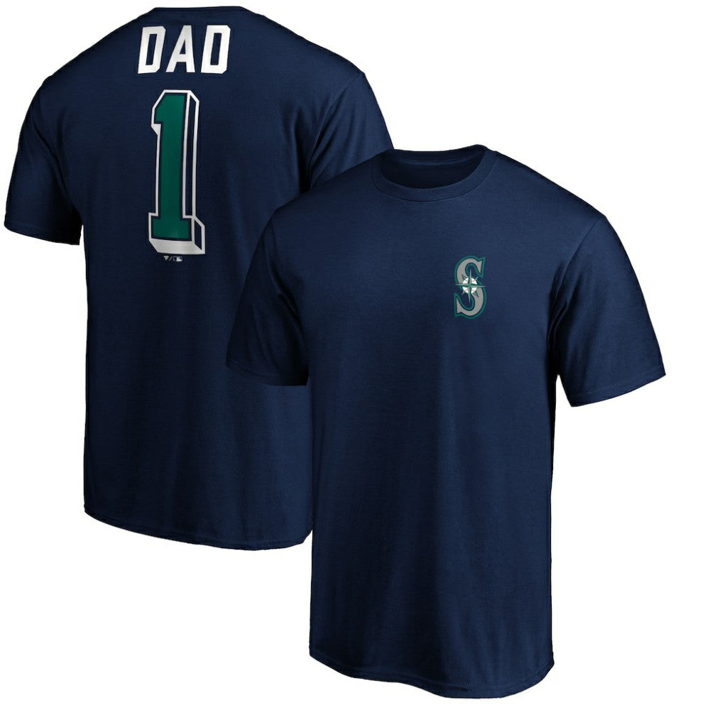 Seattle Mariners Number One Dad T-Shirt - MLB