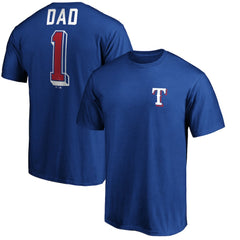 Texas Rangers Number One Dad T-Shirt - MLB