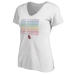St. Louis Cardinals Women's City Pride V-Neck T-Shirt - MLB