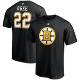 Willie O'Ree Boston Bruins Fanatics Authentic Stack Retired Player Name & Number T-Shirt - Black - NHL