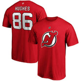 Jack Hughes New Jersey Devils Fanatics Big & Tall Name & Number T-Shirt - Red - NHL